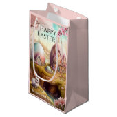 甘い芸術的ファンタジー卵とイースターバニー スモールペーパーバッグ (正面アングル)