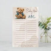 甘い茶色の水の色テディベア赤ちゃんシャワー (スタンド正面)