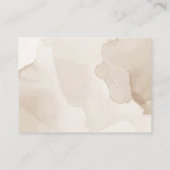 甘い茶色の水の色テディベア赤ちゃんシャワー エンクロージャーカード (裏面)