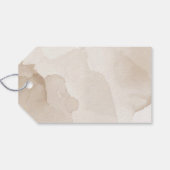 甘い茶色の水の色テディベア赤ちゃんシャワー ギフトタグ (裏面横)