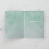 甘い茶色の赤ちゃん女の子の妖精が花で眠る カード (内部)