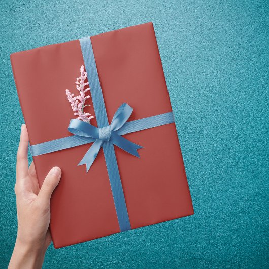 甘い茶色無地の色 ラッピングペーパー