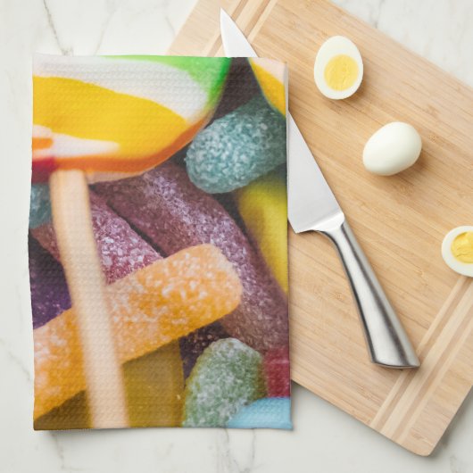 甘い菓子 キッチンタオル (四つ折り)