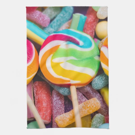 甘い菓子 キッチンタオル (縦)