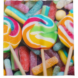 甘い菓子 シャワーカーテン