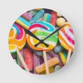 甘い菓子 ラウンド壁時計 (正面)