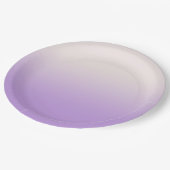 甘い薄紫紫ラベンダーグラデーシグラデーションョン ペーパープレート (アングル)
