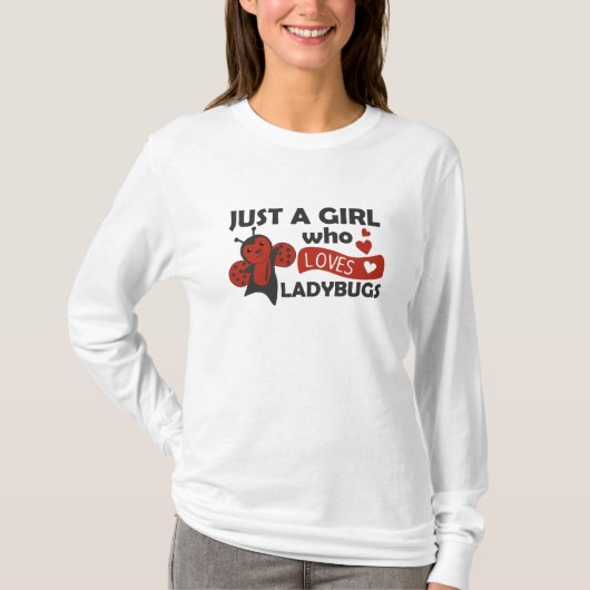 甘い虫が好きな女の子 Tシャツ (正面)