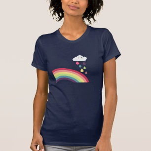 甘い虹および雲のTシャツ Tシャツ