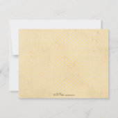 甘い蜂のパーソナライズなメッセージカード ノートカード (裏面)