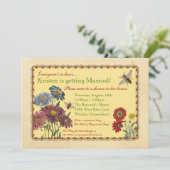 甘い蜂のブライダルシャワーの招待状 招待状 (スタンド正面)