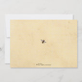 甘い蜂のブライダルシャワーの招待状 招待状 (裏面)