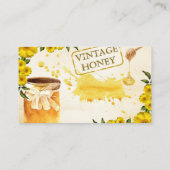 甘い蜂蜜と蜂の赤ちゃんシャワーおむつラッフルゲーム 名刺 (裏面)