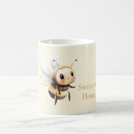 甘い蜂蜜のように可愛い幸せな蜂 コーヒーマグカップ