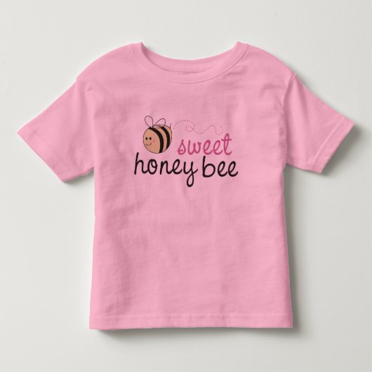 甘い蜂蜜の蜂 トドラーTシャツ (正面)