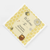 甘い蜂蜜の赤ちゃんシャワーが付いたかわいいハチ (コーナー)