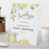 甘い蜂蜜の赤ちゃんシャワー歓迎サイン 台座サイン (インサイチュ)