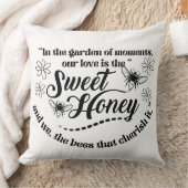 甘い蜂蜜引用文 クッション (ブランケット)