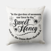 甘い蜂蜜引用文 クッション (裏面)