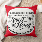 甘い蜂蜜引用文 クッション (ブランケット)