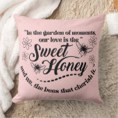 甘い蜂蜜引用文 クッション (ブランケット)