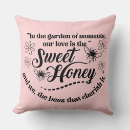 甘い蜂蜜引用文 クッション