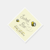 甘い蜂蜜蜂の黄色の赤ちゃんシャワー スタンダードカクテルナプキン (角)