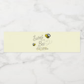 甘い蜂蜜蜂の黄色の赤ちゃんシャワー ペットボトルラベル (シングルラベル)