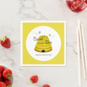 甘い蜂蜜蜂ハイブ赤ちゃんシャワー スタンダードカクテルナプキン (インサイチュ)