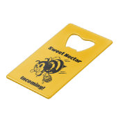 甘い蜜が入ってくる!ビー忙しバケツ漫画 クレジットカード栓抜き (正面アングル)