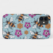 甘い蜜蜂の模様 Case-Mate iPhoneケース (裏面(横))