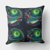 甘い装飾用クッションと宇宙デザイン クッション (裏面)