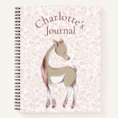 甘い親愛イラストレーション/名パーソナライズされた帳/ ノートブック (正面)