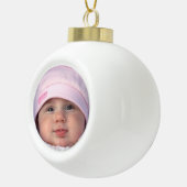 甘い記念品の名前入りなデジタル写真のオーナメント セラミックボールオーナメント (右)