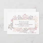 甘い記憶の死別のサンキューカード サンキューカード (正面/裏面)