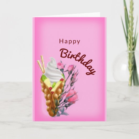 甘い誕生日 カード (正面)