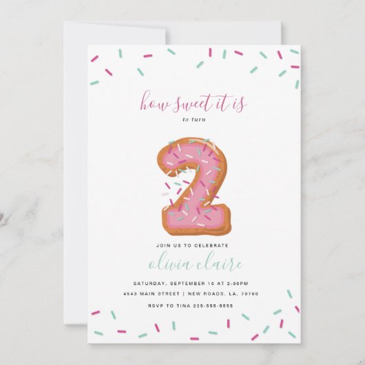 甘い誕生祝い | 二 招待状 (正面)