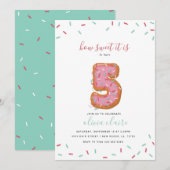 甘い誕生祝い| 5 招待状 (正面/裏面)