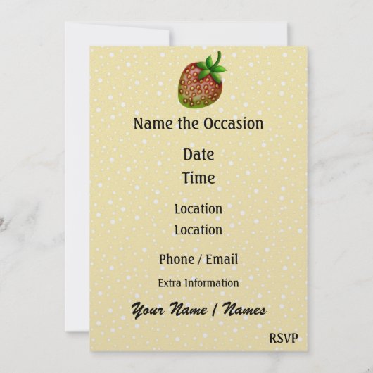 甘い誘惑 – SRF 招待状 (裏面)