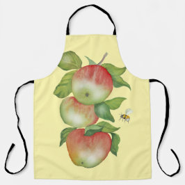 甘い調和:水の色りんごとビー エプロン