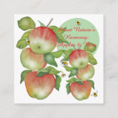 甘い調和：水の色りんごとビー エンクロージャーカード (正面)