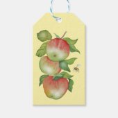 甘い調和：水の色りんごとビー ギフトタグ (正面)