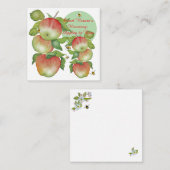 甘い調和：水の色りんごとビー ノートカード (正面/裏面)