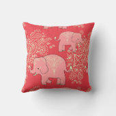 甘い象の枕珊瑚およびバニラ クッション (裏面)
