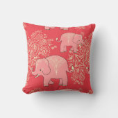 甘い象の枕珊瑚およびバニラ クッション (正面)