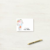 甘い象パーソナライズされた ポストイット (デスク上)