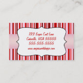 甘い買い物カップケーキ名刺 名刺 (裏面)