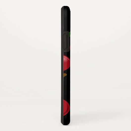 甘い赤いさくらんぼのパターンモノグラムの Case-Mate iPhoneケース (裏面/右)