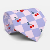 甘い赤いさくらんぼ模様 ネクタイ (ロール)