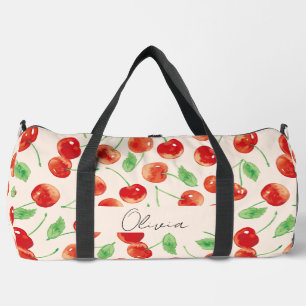 甘い赤いさくらんぼ ダッフルバッグ
